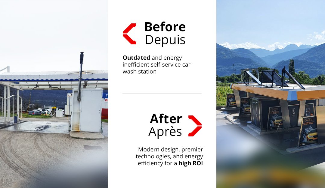 Transformation étonnante du station de lavage désuet en France